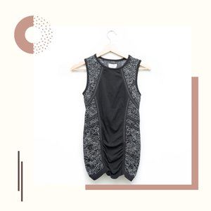 Athleta Sleeveless Ruch Black Top